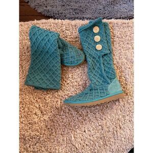 Ugg women’s knit‎ sparkly boots size 7
